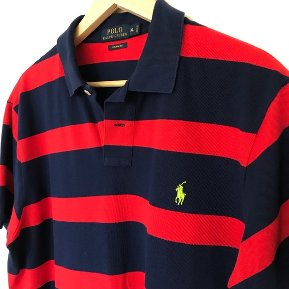 Polo Ralph Lauren Other - POLO RALPH LAUREN  XL - Red & Navy Stripe